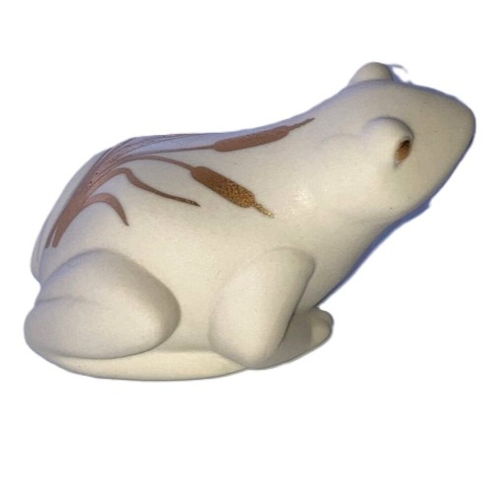 LENOX Everyday Wishes PROSPERITY FROG Figurine Gold Trim 4 x 2.5 x 2 inches